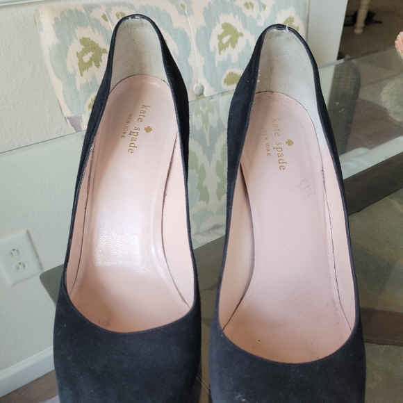 Kate Spade Black Suede Pumps - Picture 4 of 4